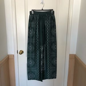 Zara Satin Print Pants